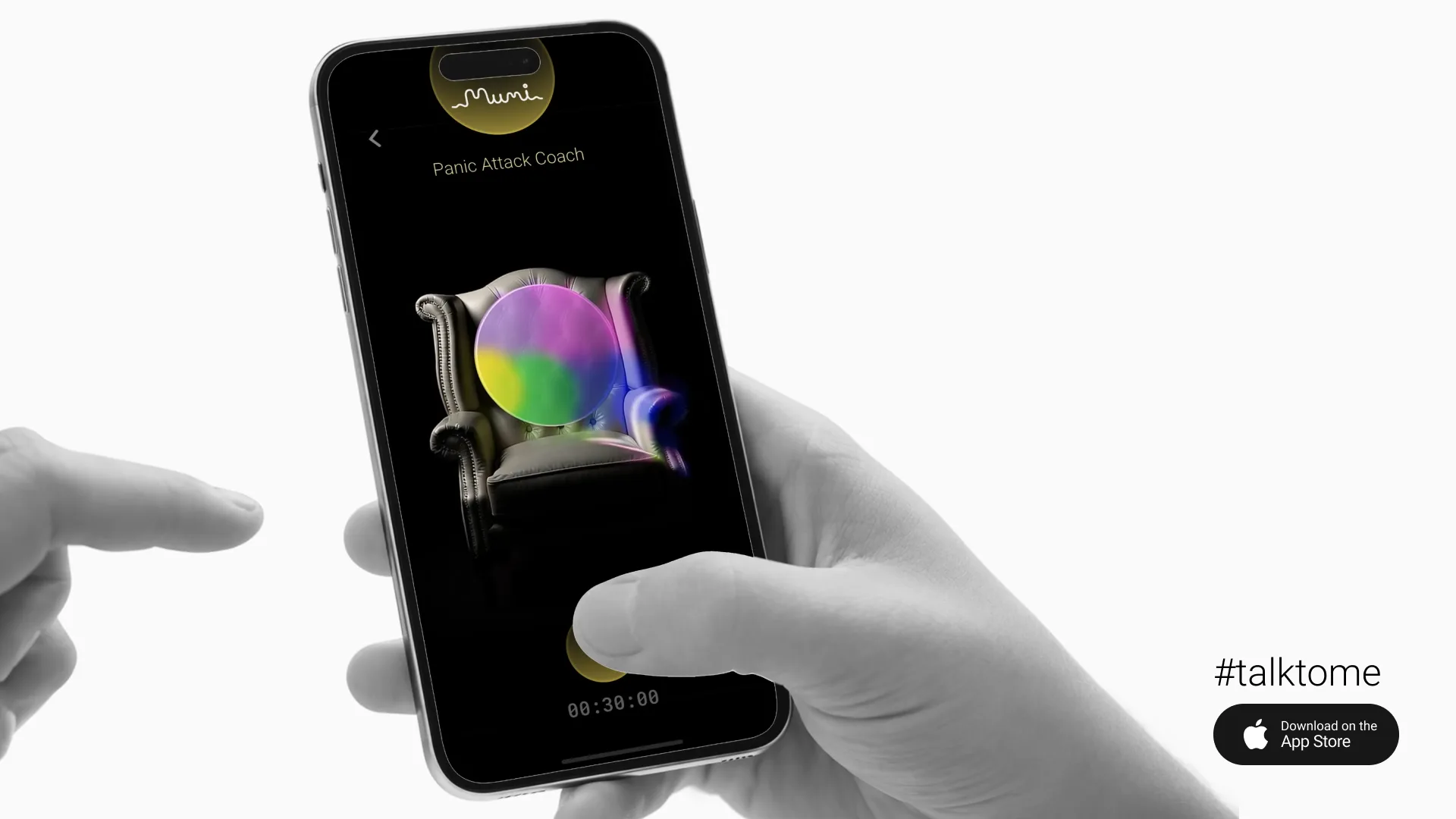 Panic attack support coaching online with an AI coach (private voice session)