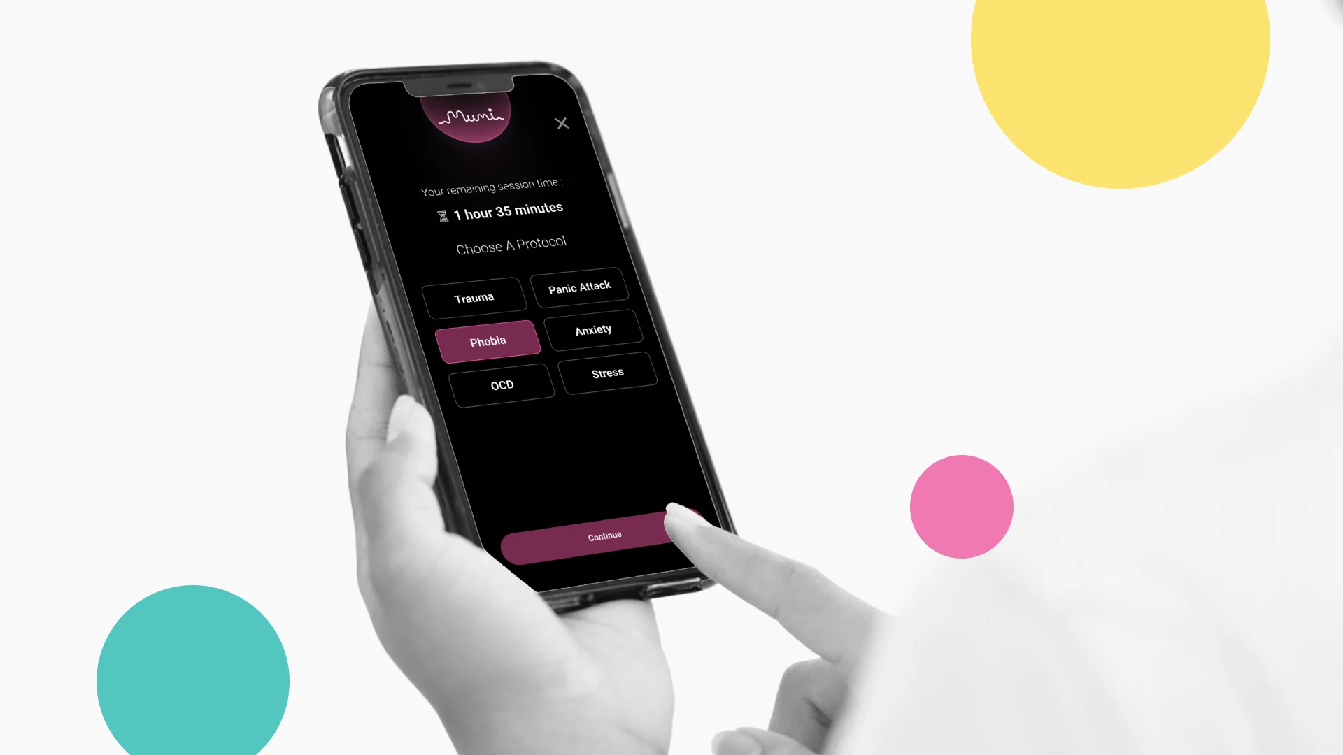 Phobia-focused coaching session with an AI coach (therapy-like support)